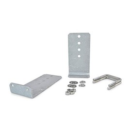 (2) 10" Aluminum L-Type Boat Trailer Bunk Bracket Kit with Stainless Steel Mounting Hardware …