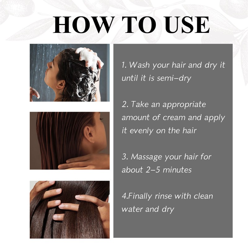 3Pcs Hair Mask Ceratin Repair for Damaged Dry Care Moisturize