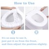 10pcs Premium Disposable Toilet Seat Covers, Portable Travel Toilet Seat