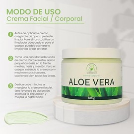 Productos Mart Mexico Crema Facial & Corporal De Aloe Vera Regeneradora Productos Mart Mexico 400gr