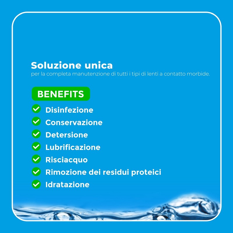 Univis Bio Soluzione Unica per Lenti a Contatto. Con Acido