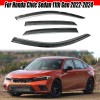 ZTT Window Visor Rain Guard Deflector For Honda Civic Sedan