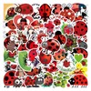 55pcs Cute Ladybug Stickers for Kids, Waterproof Lady Bug Stickers