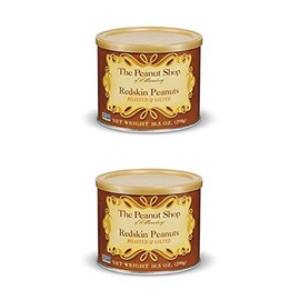 The Peanut Shop of Williamsburg Redskin Peanuts, Roasted & Salted, 10.5 Ounce (Pack of 2)
