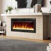 oneinmil 40 Inches Electric Fireplace Recessed and Wall Mounted, Fireplace