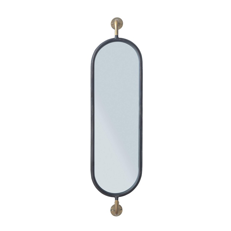 Creative Co-Op Swivel Wall Mount Metal Mirror with Brackets
