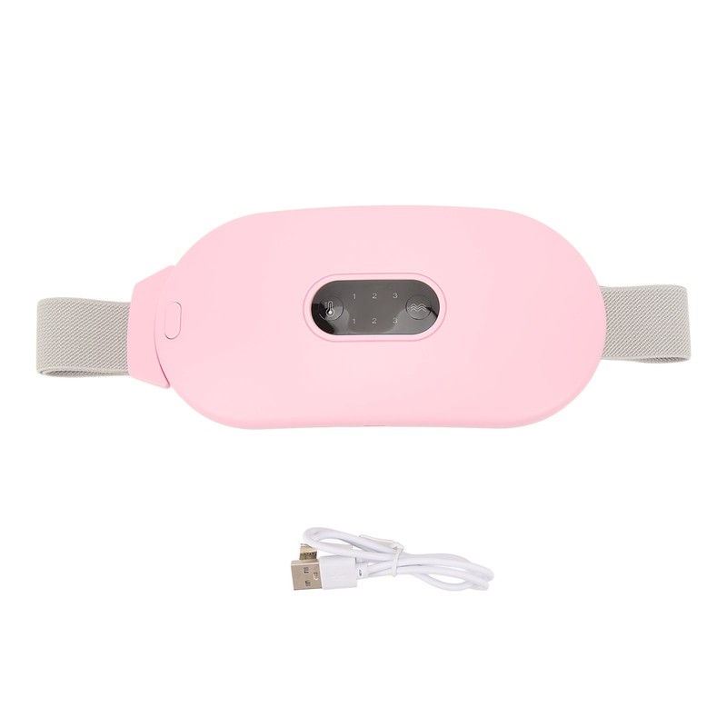 Cordless Waist Heating Belt for Cramps Hot Compress 6 Vibration