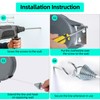 Retractable Clothesline - Heavy Duty Laundry Line with 12 Wood