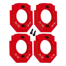 RC Aluminium Motor Mount Set Upgrades Part for 1/18 Granite Grom Mega 380 Brushed 4x4 Monster Truck RTR,Motor Heatsink Mount.Red(Replace:ARA320744)