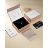 KRKC&CO Moissanite Rose Cross Necklace, 925 Silver, Romantic Gift for