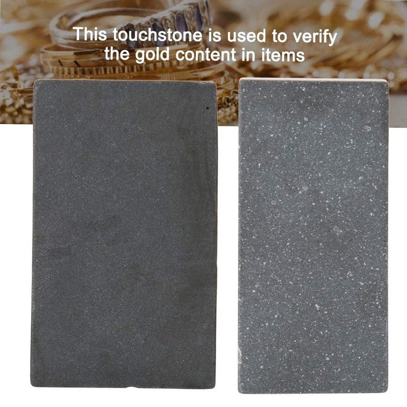 MOVKZACV Practical Gold Testing Stone, Touchstone Gold Detection Stone, Jewelry