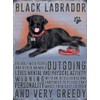 Fridge Magnet - Black Labrador Dog