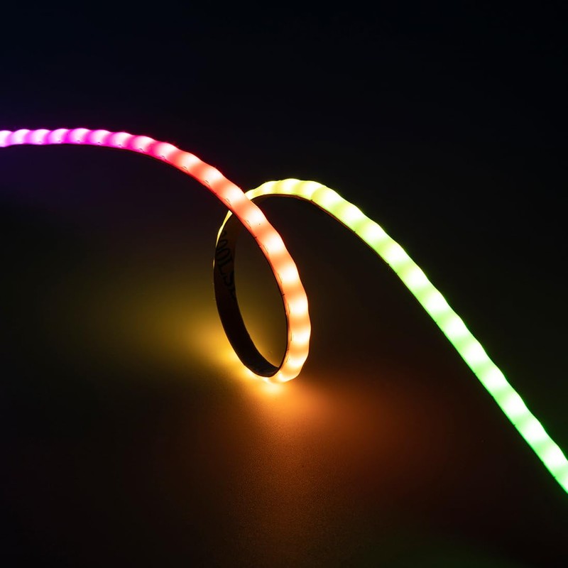 FCOB 5V WS2812B IC RGB COB LED Strip 3.28FT 160LEDs/m