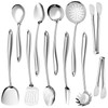 304 Stainless Steel Kitchen Utensils Set, 11 PCS Metal Cooking