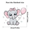 Elephant Wall Art Nursery - Animal Wall Stickers Lovely Elephant