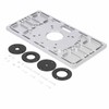 Trimming Flip Board Aluminum Alloy Woodworking Router Table Insert Plate