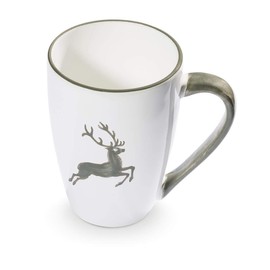 GMUNDNER KERAMIK Breakfast Cup Supermax Capacity 0.5 Litres Grey Deer Crockery Handmade in Austria