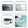 Elite Gourmet Americana 2 Slice, 9.5" Griddle with Glass Lid,