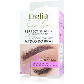 Delia Cosmetics - Eyebrow Expert - Styling Soap for Eyebrows - Care and Moisturising - Any Hair Colour - Transparent Effect - Ginseng Extract - Set - 10 ml