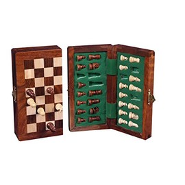 Engelhart H.O. B.V. 153517 13 x 25 cm sheesham wood Magnetic foldable chess set