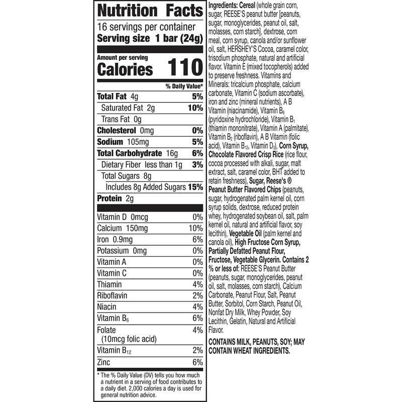 Reese's Puffs Breakfast Bars, 16 Bars (Pack of 4)