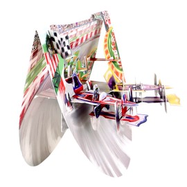 Santoro Popnrock 3D Pop Up Greeting Card - Motorsport - For Him, For Dad, Boys, Father's Day, Birthday