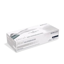 White Pearl Nitrile Disposable Gloves, Powder-Free, Size XS (Pack of 100)