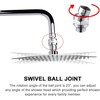 Bestgle Shower Connector G1/2 Top Shower Swivel Ball Joint Adapter