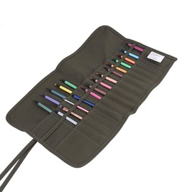 Paint Brush Bag, 30 Holes Roll Up Canvas Watercolor Oil Brushes Case Portable Artist Draw Pen Bag Cases, New Larger Version