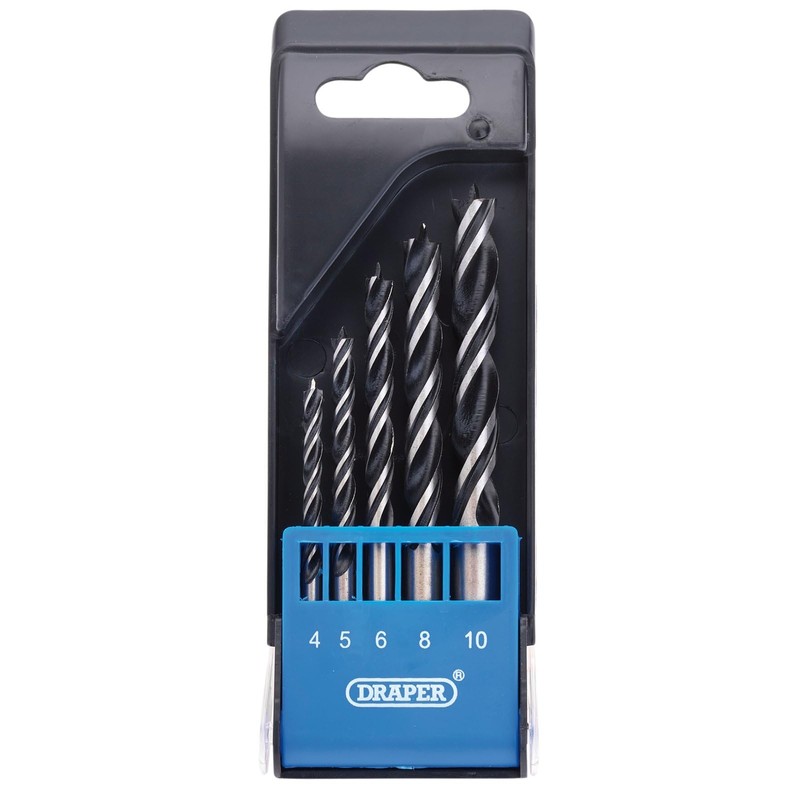 Draper 5pcs Brad Point Drill Bit Set - 12424 -