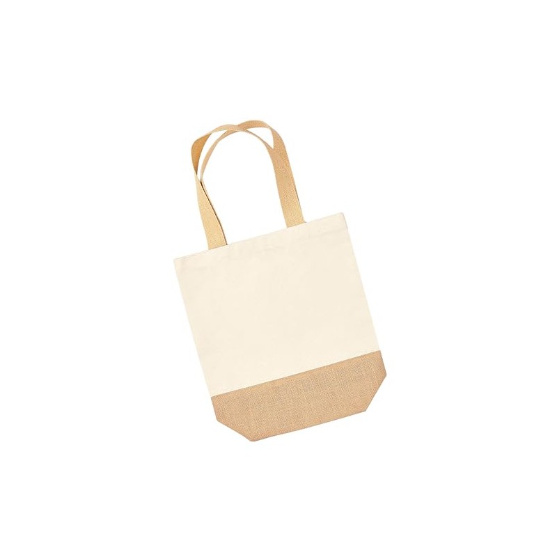 Westford Mill W450 Jute Base Canvas Shopper