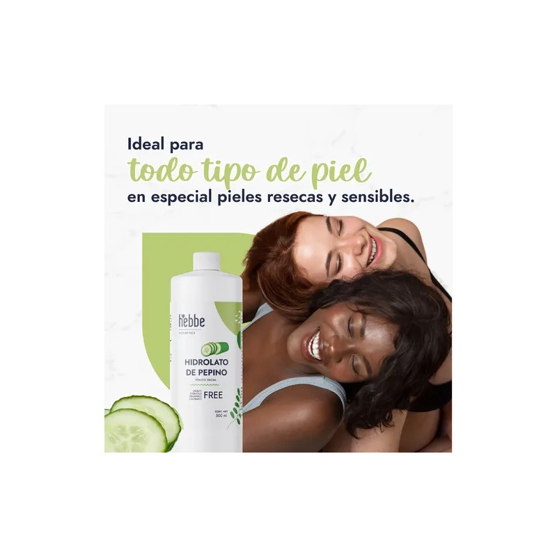 Tonico Facial Hidrolato De Pepino Refrescante 500 Ml