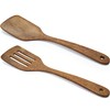 Wooden Spatula, Pack of 2 Wood Solid Turner Kitchen Wooden