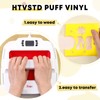 HTVSTD Glow in The Dark Puff HTV Vinyl -12"* 10"