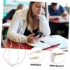 Gatuida 5pcs Earphone Cable Mic Control Flexible Headset Line for