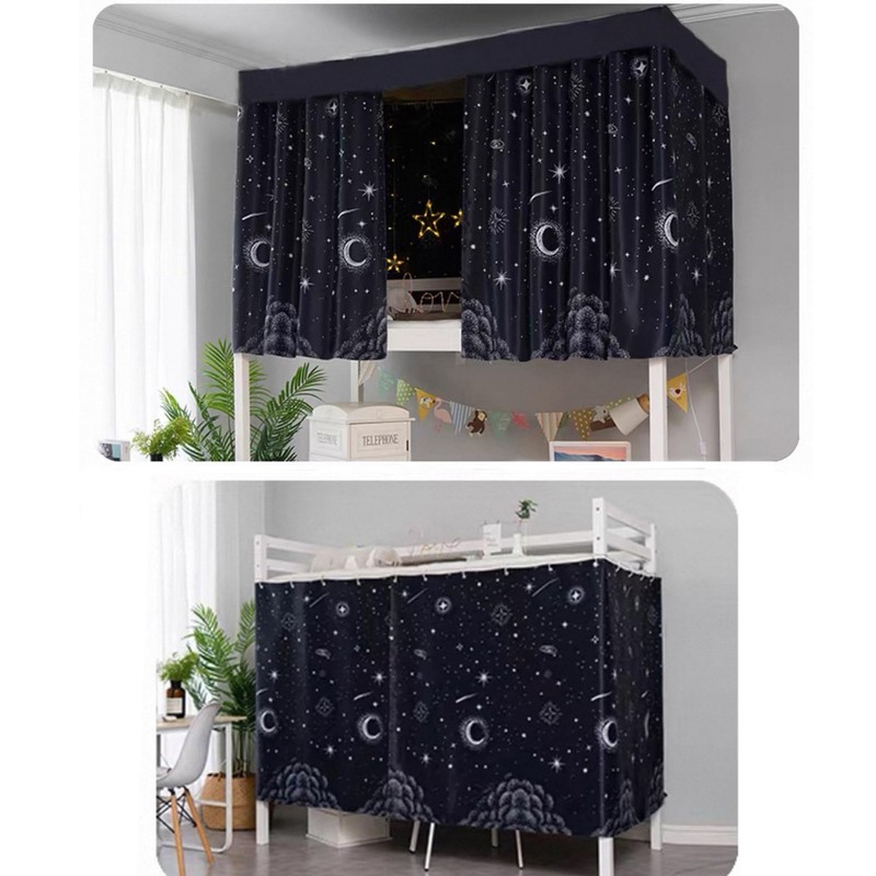 Navhao 2 Panels Dorm Bottom Bunk Privacy Bed Curtains Cloth