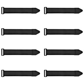 Upbeat Webbing Velcro Straps 30 x 5 cm (8 Pieces), Elastic Webbing Straps with Velcro Strap, Multi-Purpose Velcro Fastening for Bicycle, Trouser Protection, Luggage, Yoga Mats, Camping, Hoses, Cables