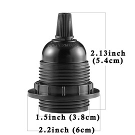 Mornajina 9Packs E27 E26 Light Socket, Lamp Holder Light Socket, Replacement Lamp Socket, Light Bulb Socket, Edison Retro Pendant Lamp Holder, Medium Screw-in Lamp Socket for Edison Bulb (#402)