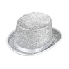 Widmann Showtime 04542 Hat Silver Glitter Top Hat Hat Costume