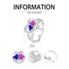 Sapphire and Pink Tourmaline Rings September and October Birthstone Branch