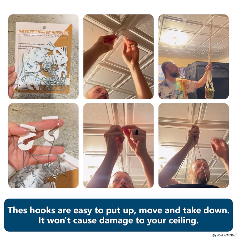 75 PCS Drop Ceiling Hook For Hanging – 25 Pack