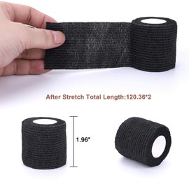 Self-Adhesive Cohesive Wrap Bandage Flexible Stretch Tape Athletic Strong Elastic First Aid Tape for Wrist, Ankle Sprains, Swelling 6 Packs, 2Inch X 5Yards