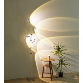 Sunset Floor lamp Unique 5 Head Projector lamp for Bedroom Background Decorative Adjustable Modern LED sunset light Mood lighting Living Room Galvanized Chrome Color Filter Mood Ambient Floor lamp