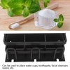 Toothbrush Holder Space Aluminum Rust Prevention Black Toothbrush Storage Rack