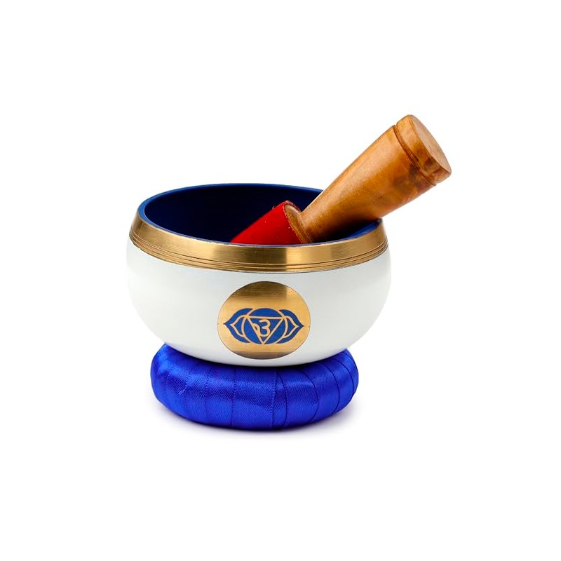 Puckator Puckator SING06 Singing Bowl - Blue Chakra