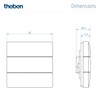Theben 4969238 iON 108 KNX Room Controller with Integrated Temperature