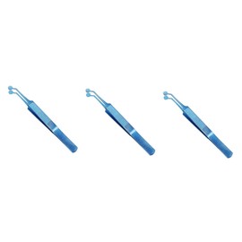 minkissy 3pcs Eyelid Tweezers Gland Expressor Metal Eyelid Tweezer for Women Beauty Tools