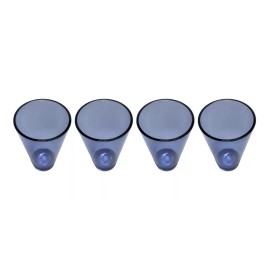 KASABLANKA Vasos Acrílico Altos 620 Ml Resistentes High Ball 4 Pzas