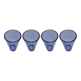 KASABLANKA Vasos Acrílico Altos 620 Ml Resistentes High Ball 4 Pzas