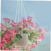 FUNOMOCYA 10Pcs Flower Pot Hanging Hooks Durable Plastic Planter Hangers